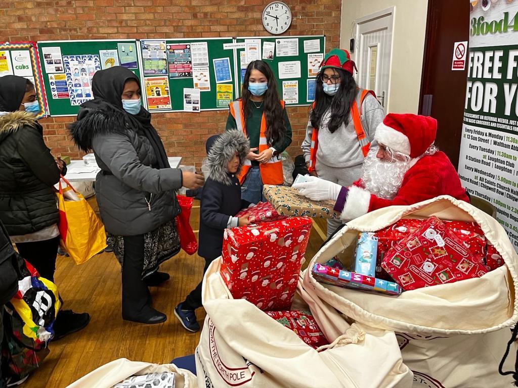 Santa visits hubs run by the Rotary Club of Loughton, Buckhurst Hill and Chigwell